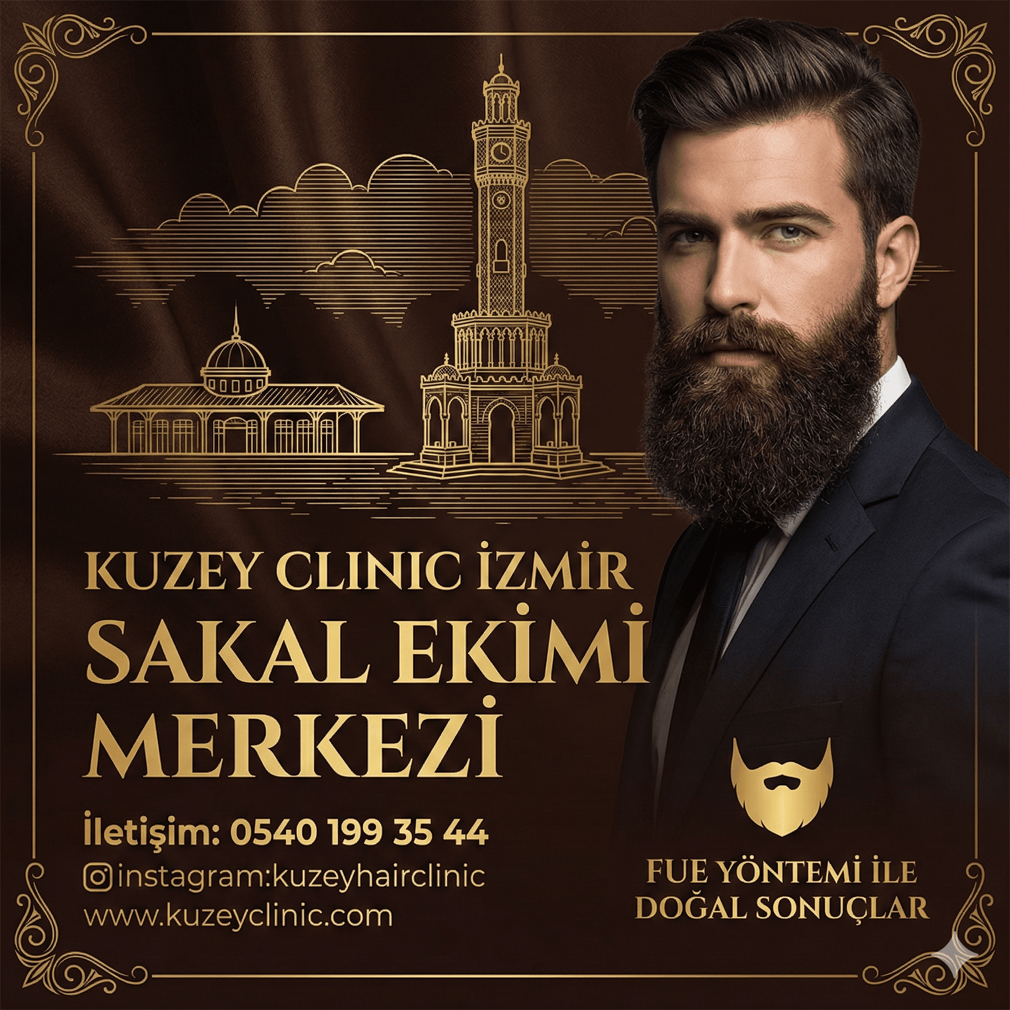 Kuzey Clinic İzmir sakal ve bıyık ekimi