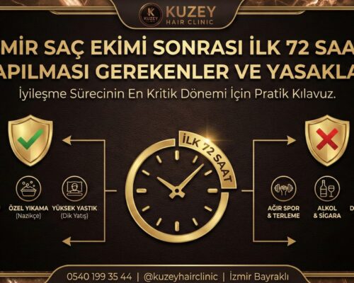 İzmir Saç Ekimi Sonrası İlk 72 Saat: Yapılması Gerekenler ve Yasaklar