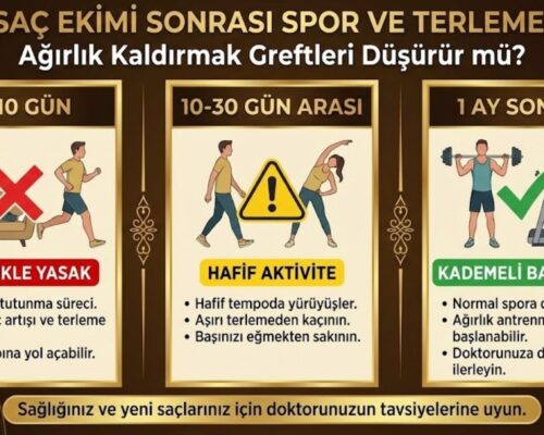 Saç Ekimi Sonrası Spor ve Fitness: Ağırlık Kaldırmak Yasak mı? | İyileşme Takvimi