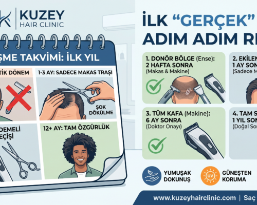 Saç Ekiminden Sonra İlk “Gerçek” Tıraş: Ne Zaman ve Nasıl Yapılmalı?