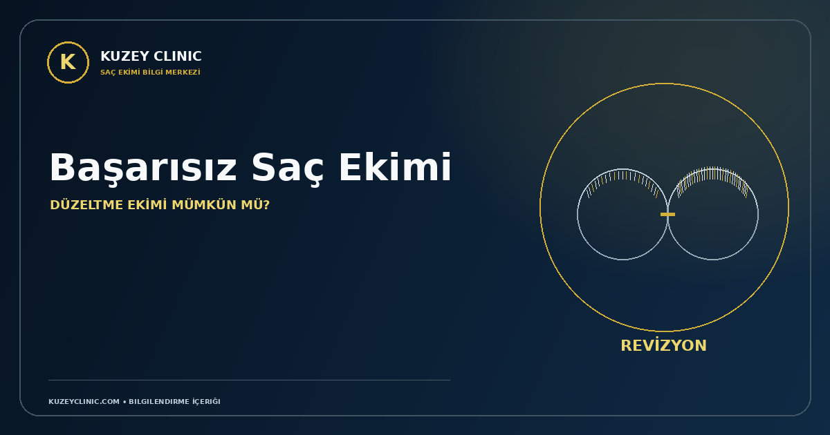 Başarısız Saç Ekimi Nasıl Anlaşılır Düzeltme Ekimi Mümkün mü   Kuzey Clinic