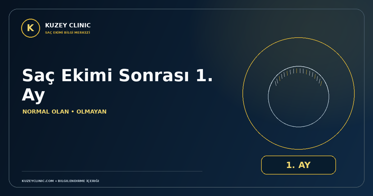 Saç Ekimi Sonrası 1 Ay Normal Olan ve Olmayan Görüntüler   Kuzey Clinic