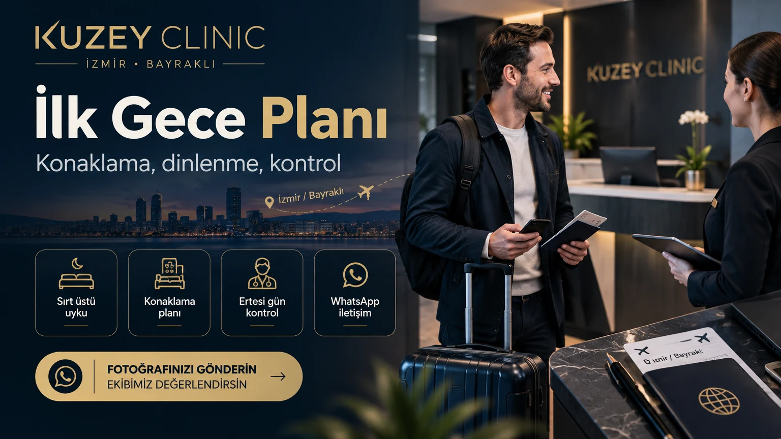 İzmirBayraklıya Saç Ekimi İçin Gelenler İçin Operasyon Sonrası İlk Gece ve Ertesi Gün Planı   Kuzey Clinic İzmir