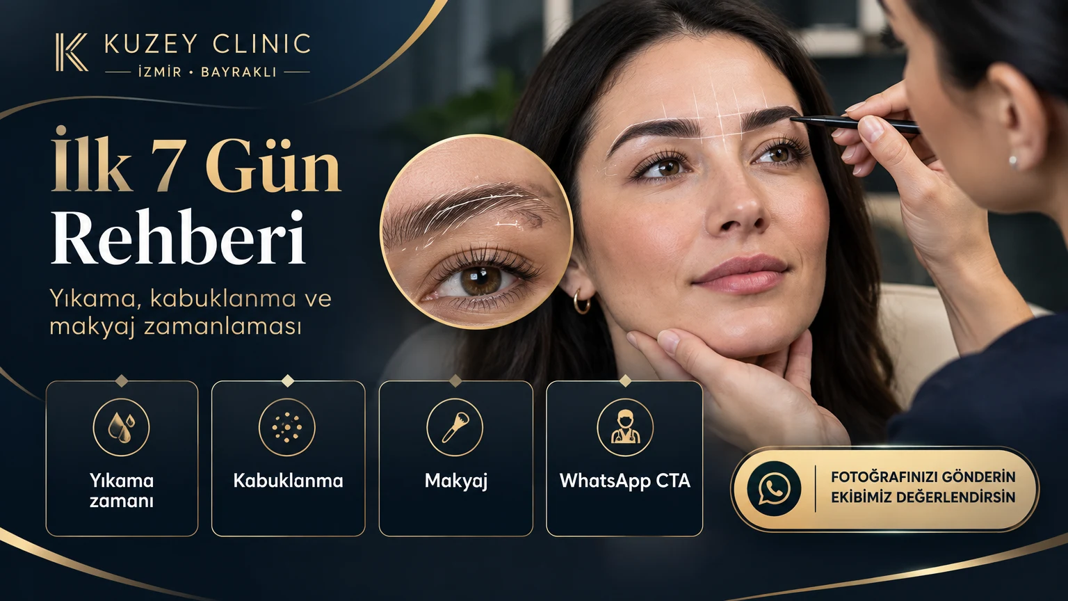 Kaş Ekimi Sonrası İlk 7 Gün Yıkama Kabuklanma ve Makyaj Kuzey Clinic | İzmir Saç Ekimi Merkezi Kaş Ekimi Sonrası İlk 7 Gün Yıkama Kabuklanma ve Makyaj Kuzey Clinic İzmir