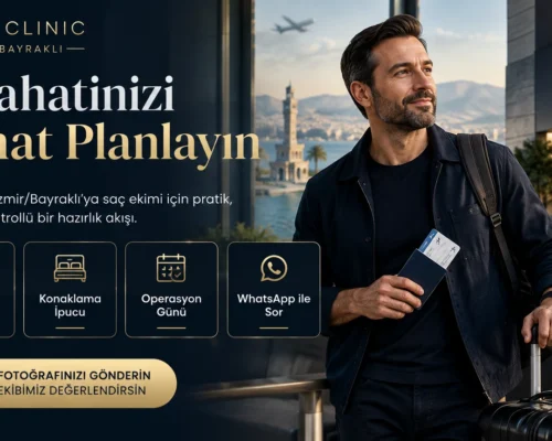 Muğla’dan İzmir/Bayraklı’ya Saç Ekimi İçin Gelenler: Seyahat, Konaklama ve Operasyon Günü Planı
