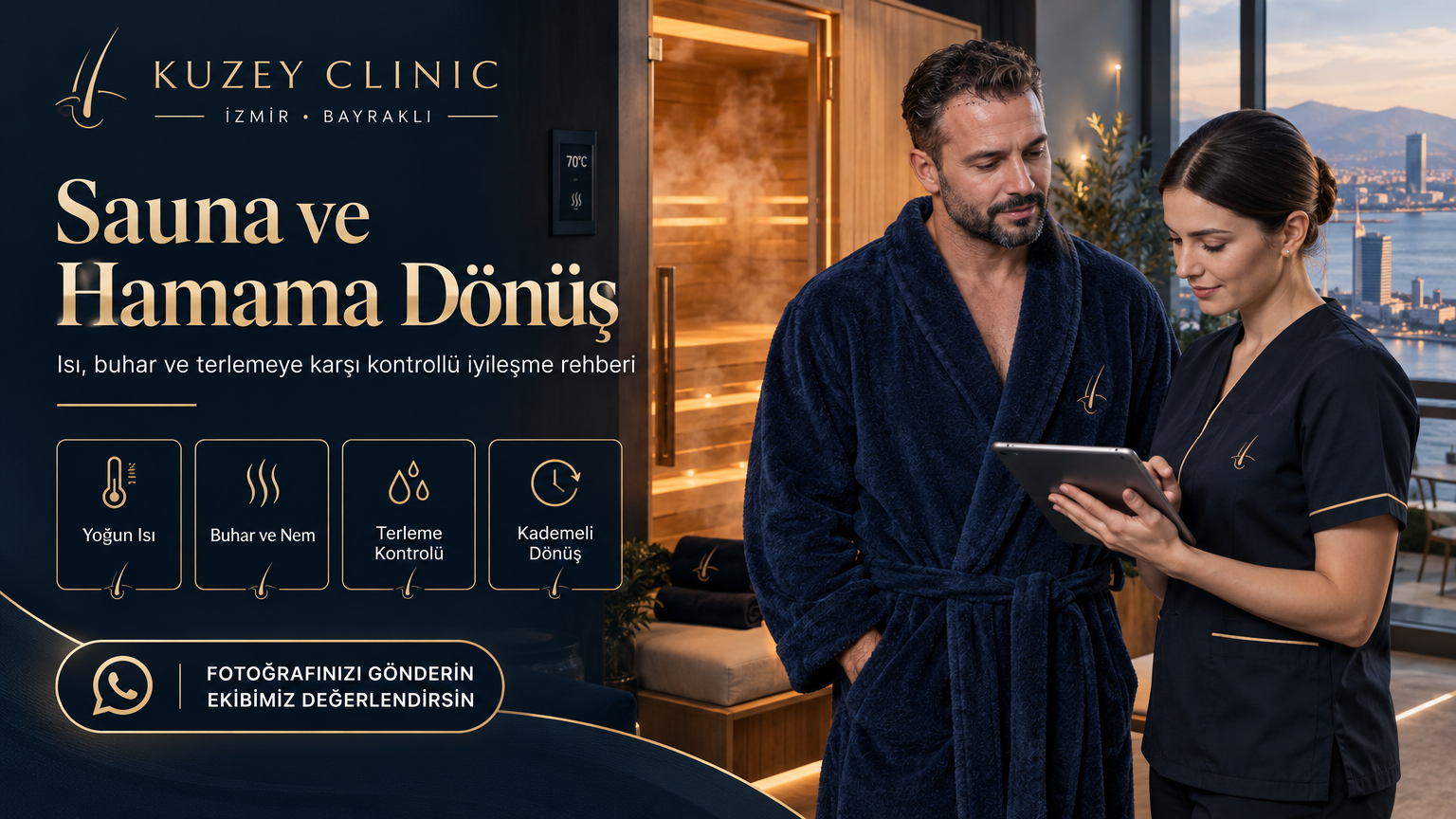 Saç Ekimi Sonrası Sauna ve Hamama Ne Zaman Gidilir Isı Buhar ve Terleme Rehberi Kuzey Clinic | İzmir Saç Ekimi Merkezi Saç Ekimi Sonrası Sauna ve Hamama Ne Zaman Gidilir Isı Buhar ve Terleme Rehberi Kuzey Clinic İzmir
